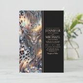 SEE BACK All-In-One Exotic Posh Wedding Invitation 招待状 (スタンド正面)