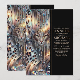 SEE BACK All-In-One Exotic Posh Wedding Invitation 招待状