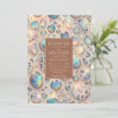 SEE BACK All-In-One Exotic Posh Wedding Invitation 招待状 (スタンド正面)