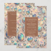 SEE BACK All-In-One Exotic Posh Wedding Invitation 招待状 (正面/裏面)