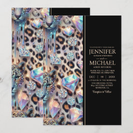 SEE BACK All-In-One Exotic Posh Wedding Invitation 招待状