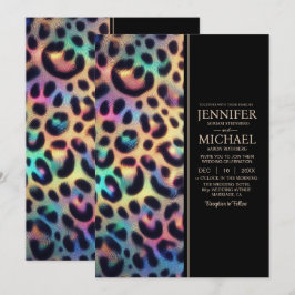 SEE BACK All-In-One Exotic Posh Wedding Invitation 招待状