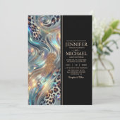 SEE BACK All-In-One Exotic Posh Wedding Invitation 招待状 (スタンド正面)