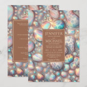 SEE BACK All-In-One Exotic Posh Wedding Invitation 招待状 (正面/裏面)