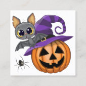 See Back - Halloween Treatバッグラベル(穴なし) スクエア名刺 (裏面)