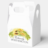 See Back - Sunflowerカスタム Deskable Favor Box フェイバーボックス (オープン)