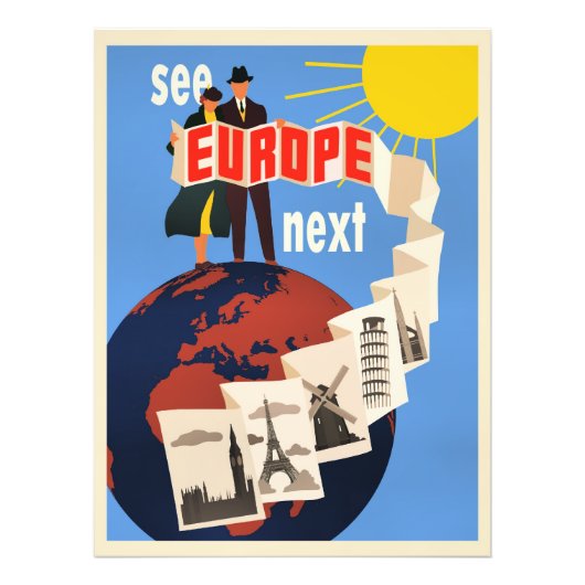 See Europe Next travel poster, フォトプリント (正面)