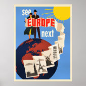 See Europe Next travel poster, ポスター (正面)