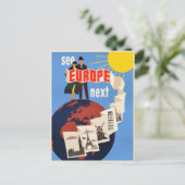 See Europe Next travel poster, ポストカード (スタンド正面)