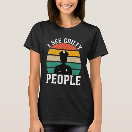 See Guilty People Correctional Officer 1 Tシャツ (正面)