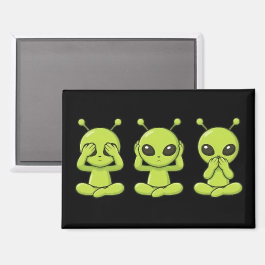 See, Hear, Speak No Evil マグネット (正面/裏面)