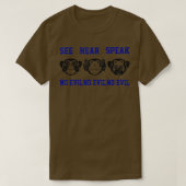 See Hear Speak No Evil  3 Monkeys  Resist  Tシャツ (デザイン正面)