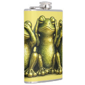 See Hear Speak No Evil Funny Frogs フラスク (右)