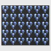 See No 話 Evilスカルラッピング紙 ラッピングペーパー (フラット)