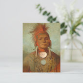 See-non-ty-a, an Iowa Medicine Man, 1844 ポストカード (スタンド正面)