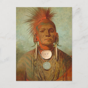 See-non-ty-a, an Iowa Medicine Man, 1844 ポストカード