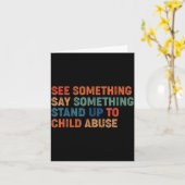 See Something Say Something Stand Up to Child カード (黄色い花)