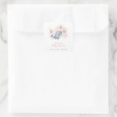 See Sweet Whale Baby Showerの下 スクエアシール (バッグ)