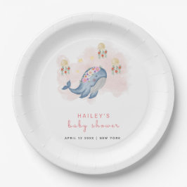 See Sweet Whale Baby Showerの下 ペーパープレート