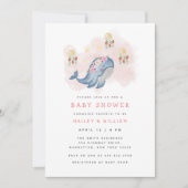 See Sweet Whale Baby Showerの下 招待状 (正面)