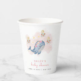 See Sweet Whale Baby Showerの下 紙コップ