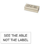 See the able, not the label  ラバースタンプ (押印)