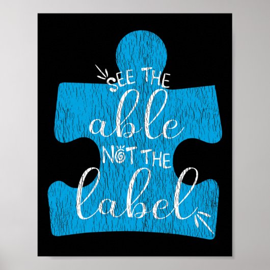 See The Able Not The Label Support Autistic Kids A ポスター (正面)