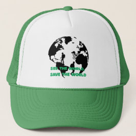 See the World Save the World Cycling Hiking  キャップ