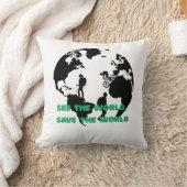 See the World Save the World Cycling Hiking クッション (ブランケット)
