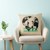 See the World Save the World Cycling Hiking  クッション (椅子)