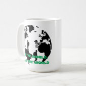 See the World Save the World Cycling Hiking コーヒーマグカップ (正面左)