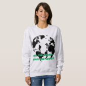 See the World Save the World Cycling Hiking  スウェットシャツ (正面フル)