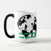 See the World Save the World Cycling Hiking モーフィングマグカップ (左)