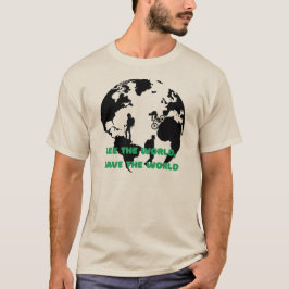 See the World Save the World Cycling Hiking  Tシャツ