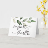 See You At The Altar Gift From Bride to Groom Card カード (黄色い花)
