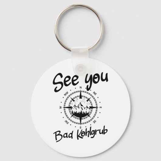 See You Hiking Bad Kohlgrub Germany Vacation Ski C キーホルダー (正面)