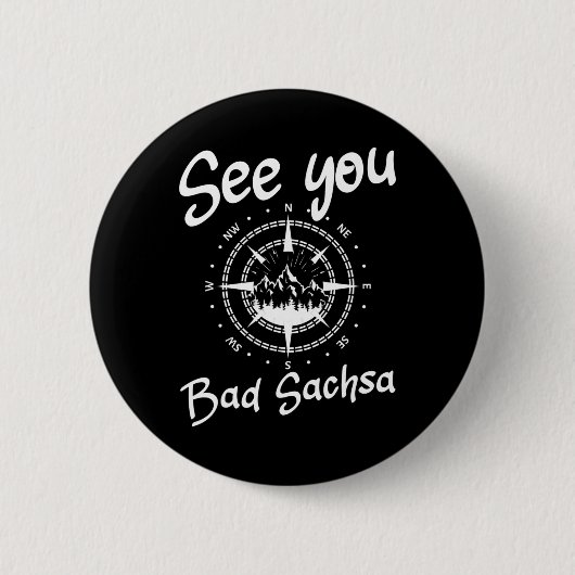 See You Hiking Bad Sachsa Germany Vacation Ski Com 缶バッジ (正面)