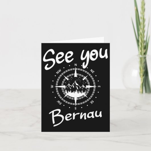 See You Hiking Bernau Germany Vacation Ski Comp 1 カード (正面)