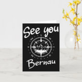 See You Hiking Bernau Germany Vacation Ski Comp 1 カード (黄色い花)