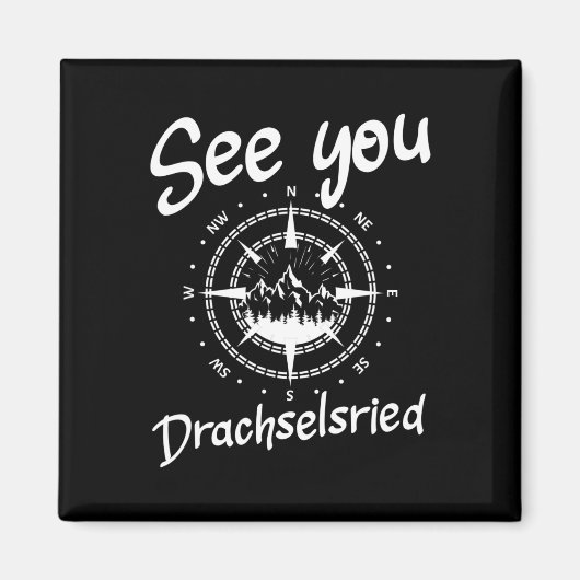 See You Hiking Drachselsried Germany Vacation Ski マグネット (正面)