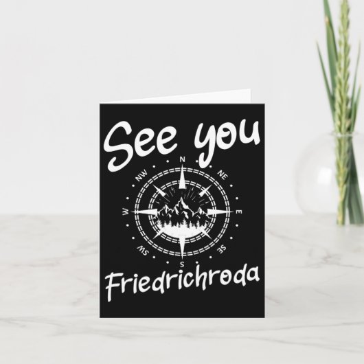 See You Hiking Friedrichrodaドイツバケーションスキー カード (正面)