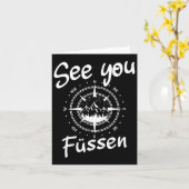 See You Hiking Fussen Germany Vacation Ski Comp カード (黄色い花)