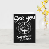 See You Hiking Garmisch-clic Germany Vacation Ski カード (黄色い花)
