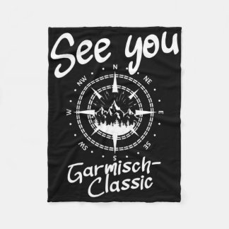 See You Hiking Garmisch-clic Germany Vacation Ski フリースブランケット