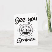 See You Hiking Grainau Germany Vacation Ski Comp カード (正面)