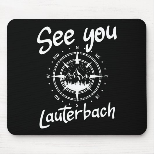 See You Hiking Lauterbach Germany Vacation Ski Com マウスパッド (正面)