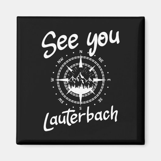 See You Hiking Lauterbach Germany Vacation Ski Com マグネット (正面)