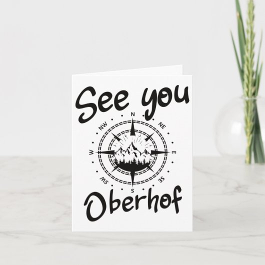 See You Hiking Oberhof Germany Vacation Ski Comp カード (正面)