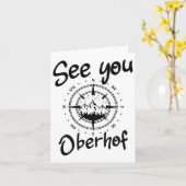 See You Hiking Oberhof Germany Vacation Ski Comp カード (黄色い花)