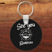 See You Hiking Ramsau Germany Vacation Ski Comp キーホルダー (正面)
